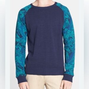 Scotch & Soda Navy and Teal Sweater